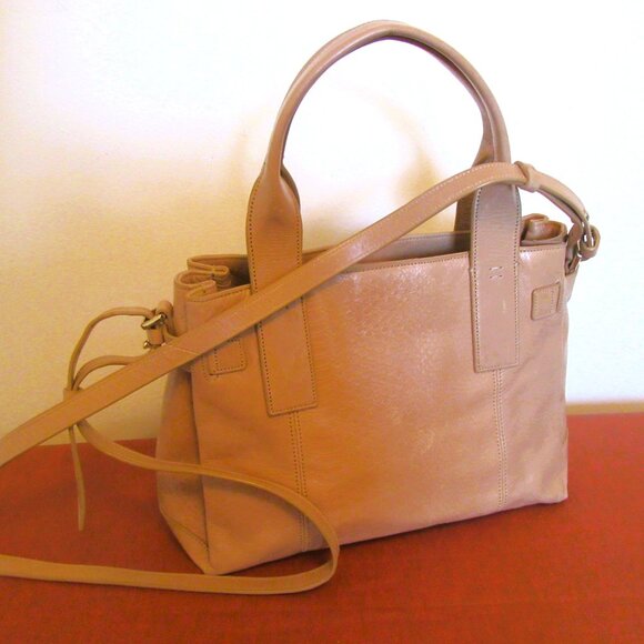 Original Cole Haan Honey Beige Genuine Leather Satchel Bag - Picture 9 of 9